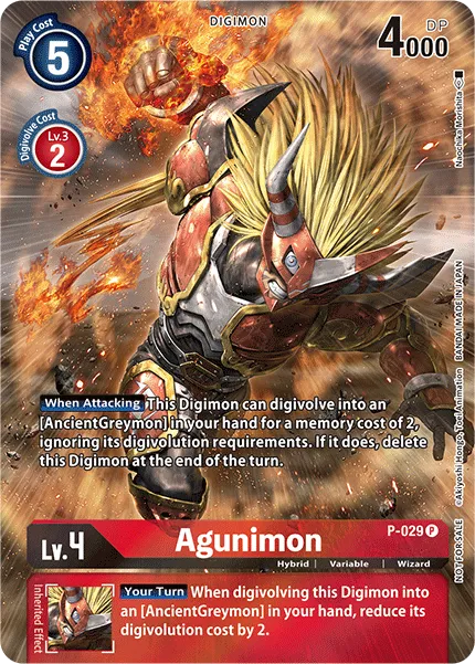 Agunimon &mdash; Digimon Card Game card