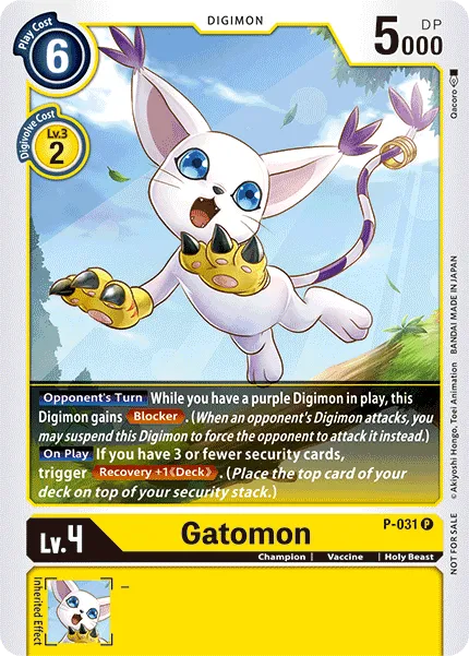 Gatomon &mdash; Digimon Card Game card