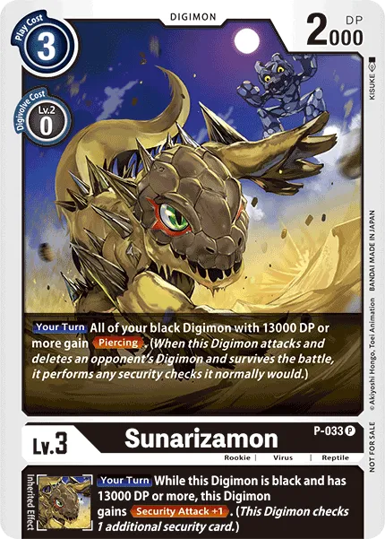 Sunarizamon &mdash; Digimon Card Game card