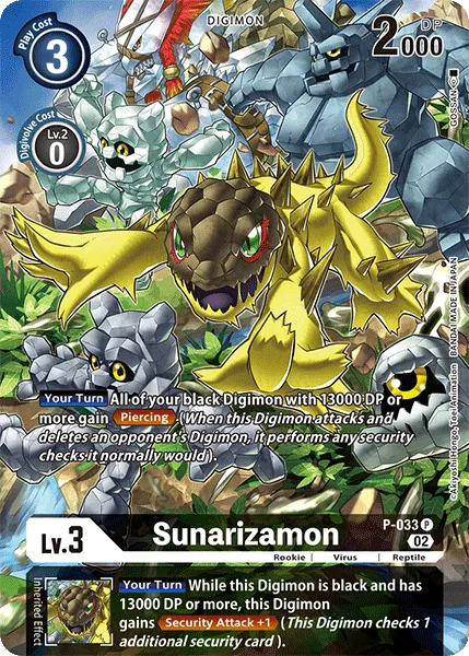 Sunarizamon &mdash; Digimon Card Game card