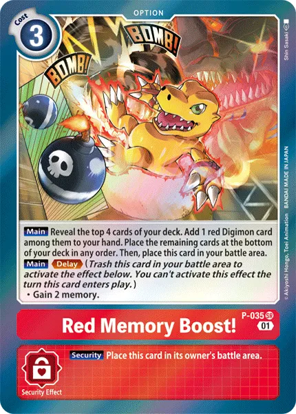 Red Memory Boost! &mdash; Digimon Card Game card