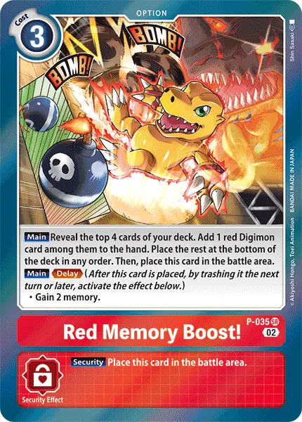 Red Memory Boost! &mdash; Digimon Card Game card