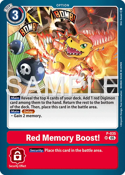 Red Memory Boost! &mdash; Digimon Card Game card