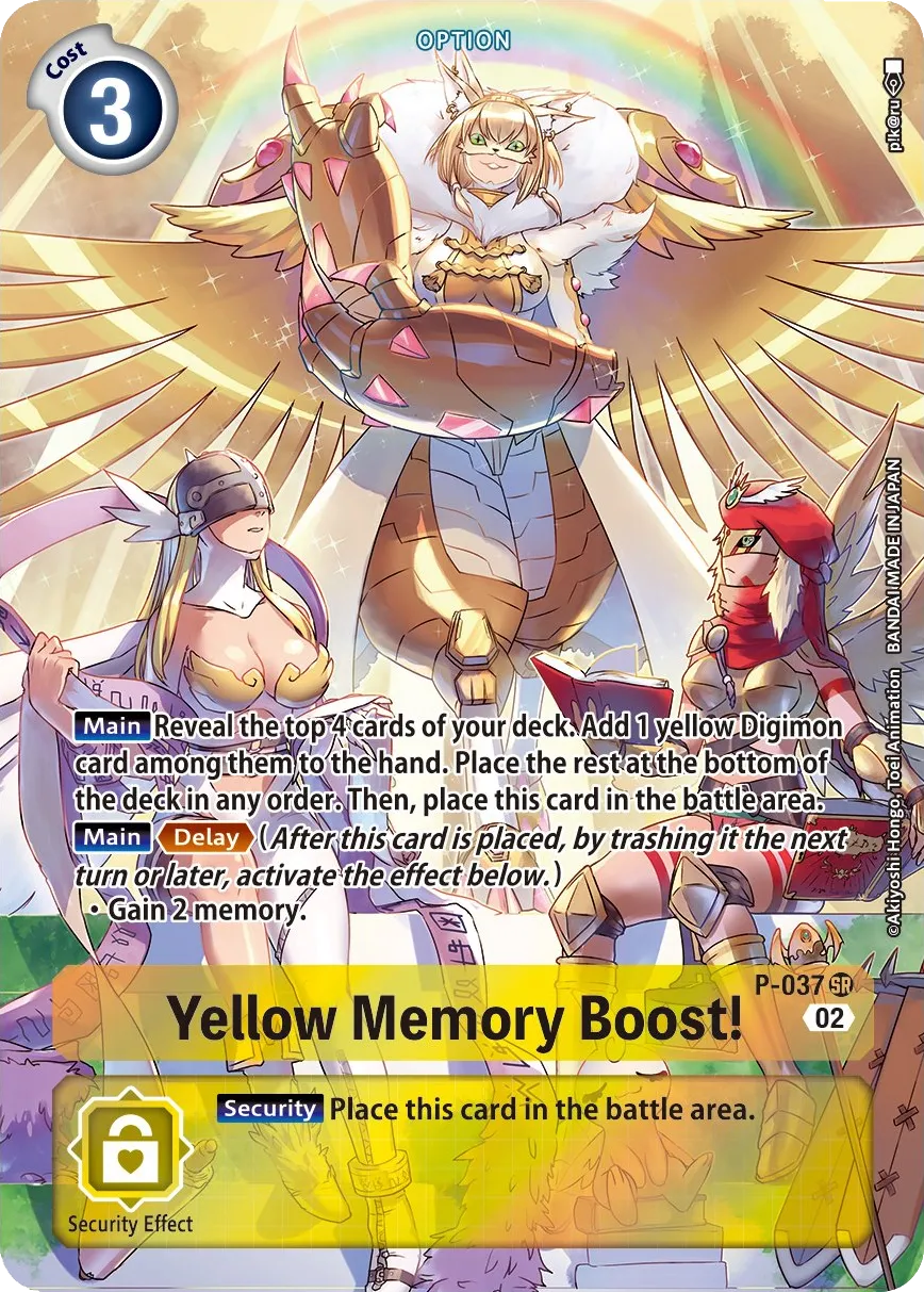 Yellow Memory Boost! &mdash; Digimon Card Game card