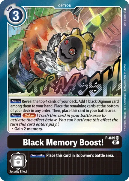 Black Memory Boost! &mdash; Digimon Card Game card