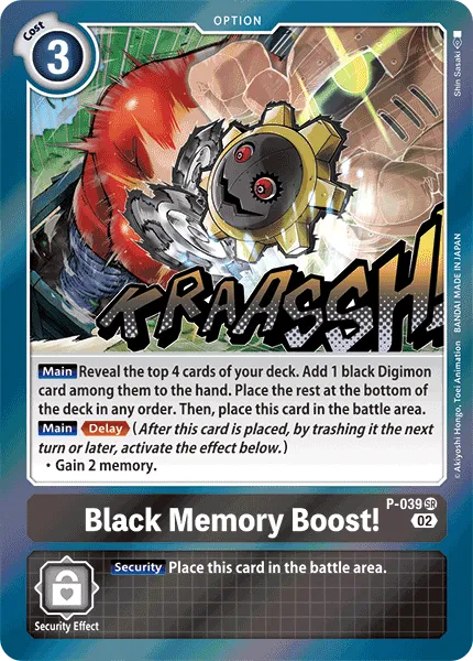Black Memory Boost! &mdash; Digimon Card Game card