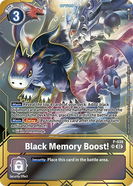 Black Memory Boost! &mdash; Digimon Card Game card