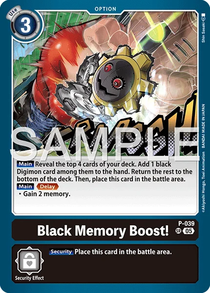 Black Memory Boost! &mdash; Digimon Card Game card