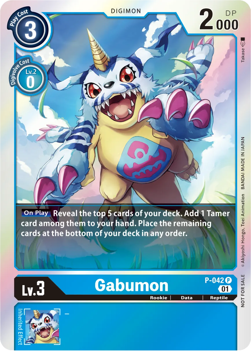 Gabumon &mdash; Digimon Card Game card