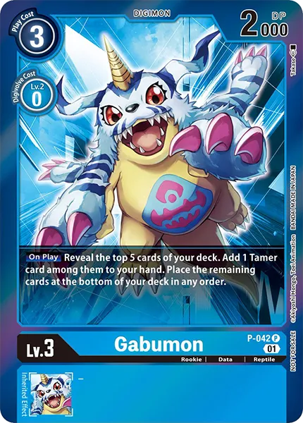 Gabumon &mdash; Digimon Card Game card