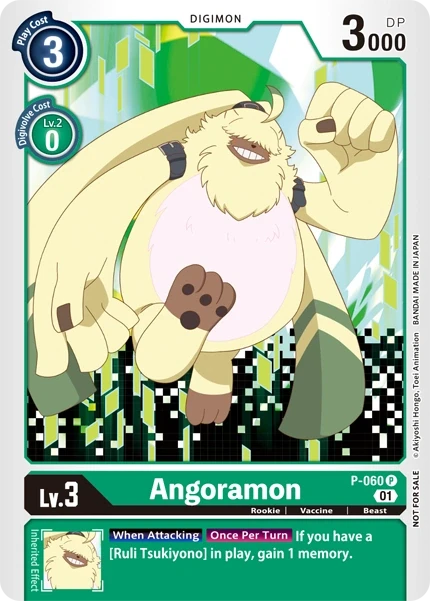 Angoramon &mdash; Digimon Card Game card