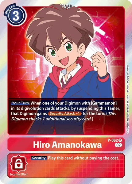 Hiro Amanokawa &mdash; Digimon Card Game card