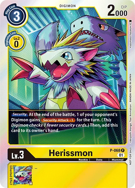 Herissmon &mdash; Digimon Card Game card