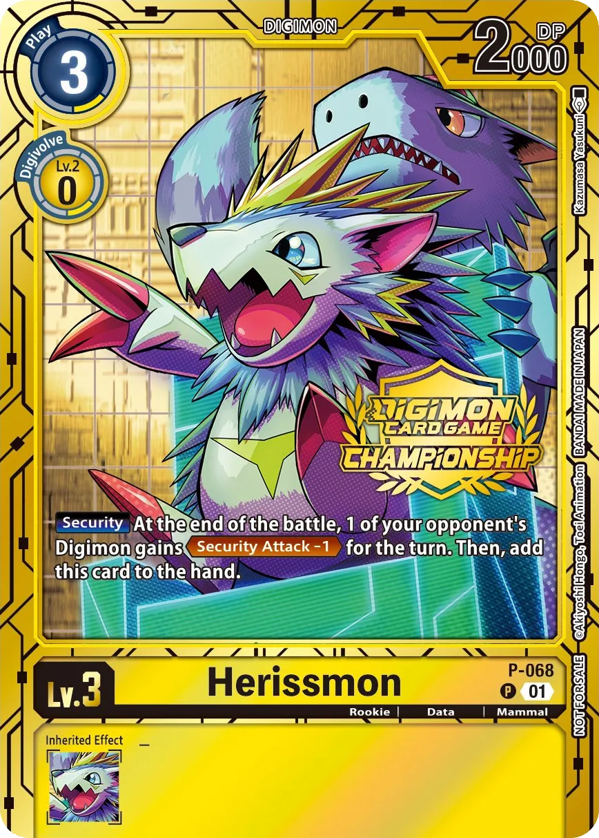 Herissmon &mdash; Digimon Card Game card