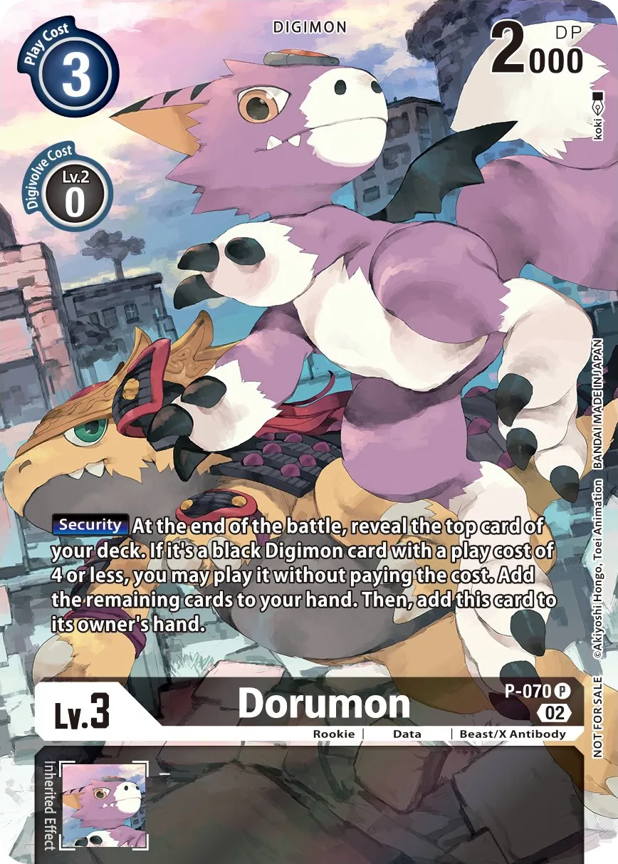 Dorumon &mdash; Digimon Card Game card
