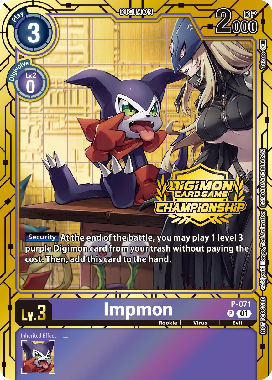 Impmon &mdash; Digimon Card Game card