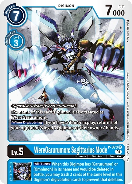 WereGarurumon: Sagittarius Mode &mdash; Digimon Card Game card
