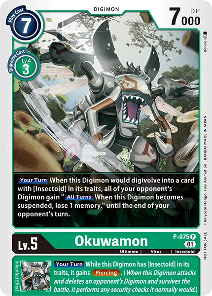 Okuwamon &mdash; Digimon Card Game card