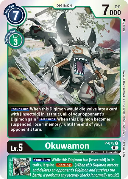 Okuwamon &mdash; Digimon Card Game card