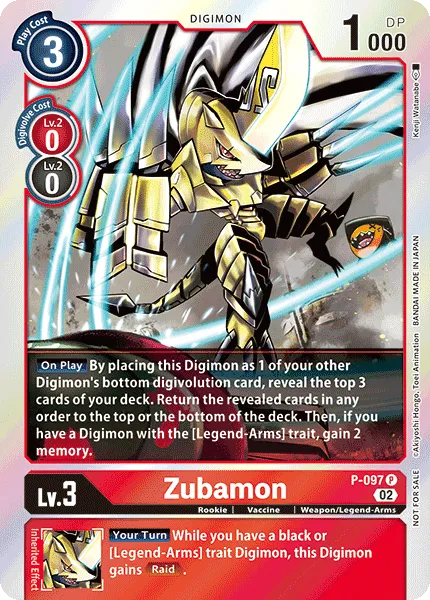 Zubamon &mdash; Digimon Card Game card