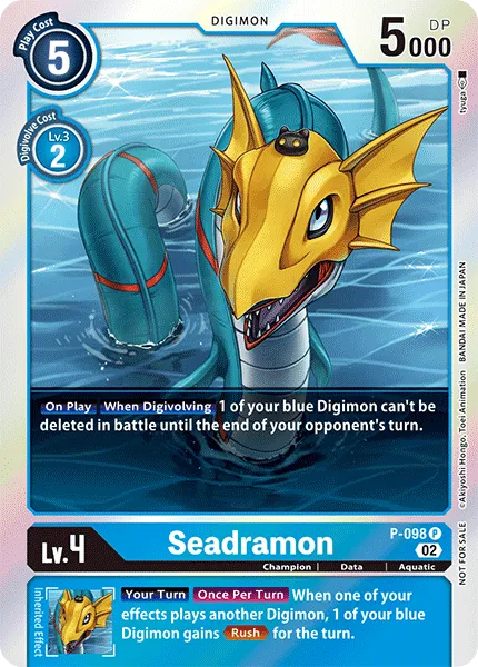 Seadramon &mdash; Digimon Card Game card