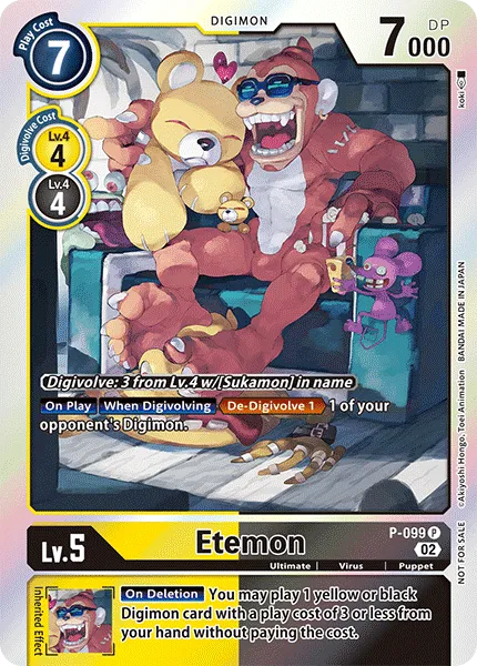 Etemon &mdash; Digimon Card Game card