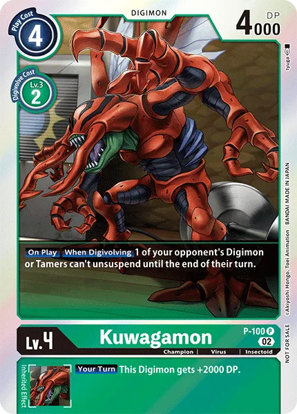 Kuwagamon &mdash; Digimon Card Game card