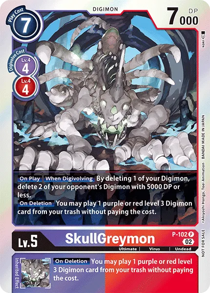 SkullGreymon &mdash; Digimon Card Game card