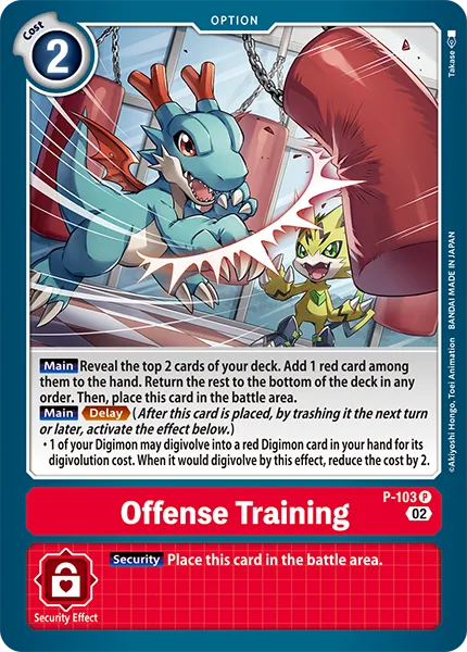 Offense Training &mdash; Digimon Card Game card