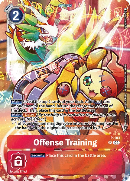 Offense Training &mdash; Digimon Card Game card