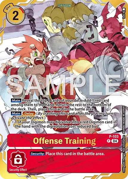 Offense Training &mdash; Digimon Card Game card