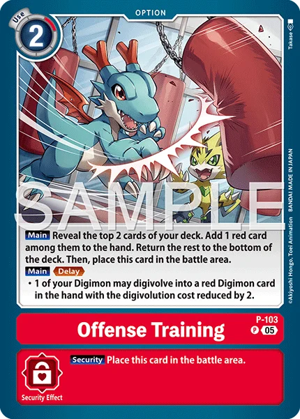 Offense Training &mdash; Digimon Card Game card