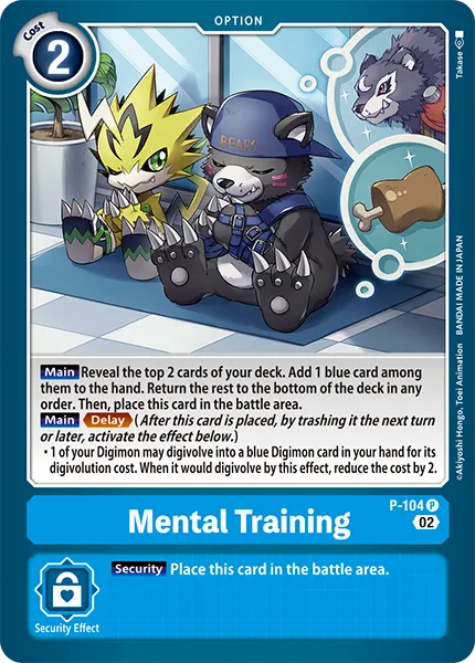 Mental Training &mdash; Digimon Card Game card