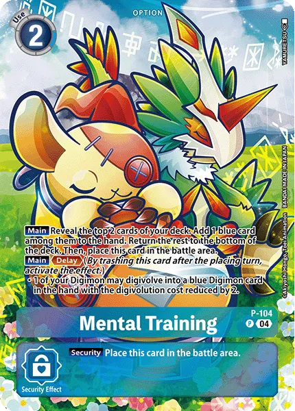 Mental Training &mdash; Digimon Card Game card