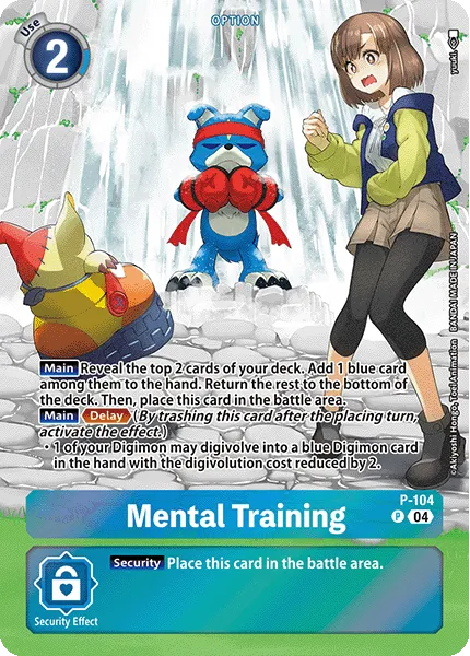 Mental Training &mdash; Digimon Card Game card