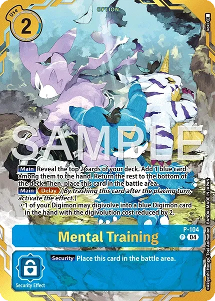 Mental Training &mdash; Digimon Card Game card