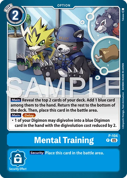 Mental Training &mdash; Digimon Card Game card