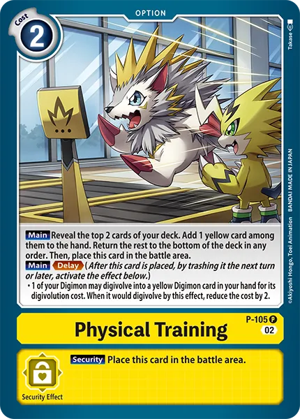 Physical Training &mdash; Digimon Card Game card