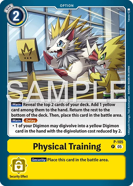 Physical Training &mdash; Digimon Card Game card