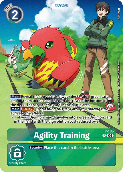 Agility Training &mdash; Digimon Card Game card