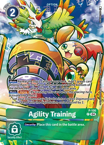Agility Training &mdash; Digimon Card Game card