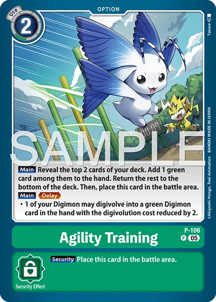 Agility Training &mdash; Digimon Card Game card
