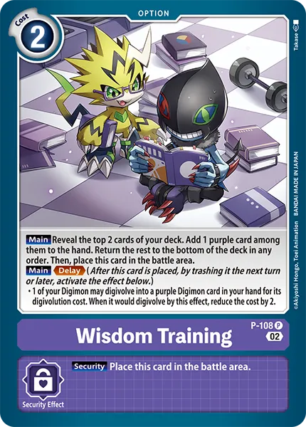 Wisdom Training &mdash; Digimon Card Game card