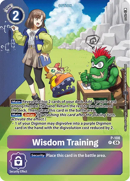 Wisdom Training &mdash; Digimon Card Game card