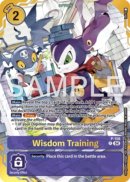 Wisdom Training &mdash; Digimon Card Game card