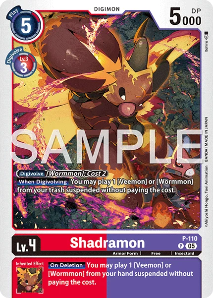 Shadramon &mdash; Digimon Card Game card