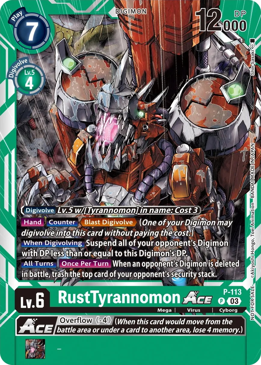 RustTyrannomon Ace &mdash; Digimon Card Game card