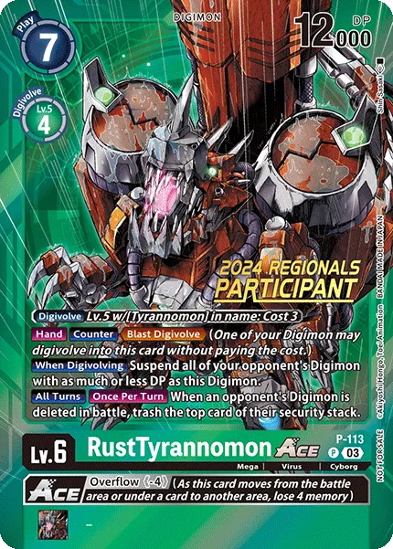 RustTyrannomon Ace &mdash; Digimon Card Game card