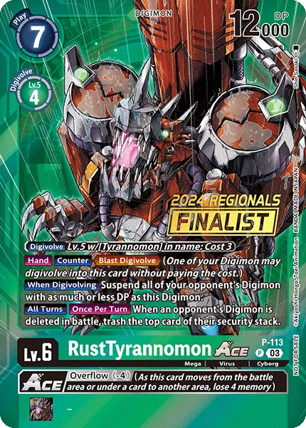 RustTyrannomon Ace &mdash; Digimon Card Game card