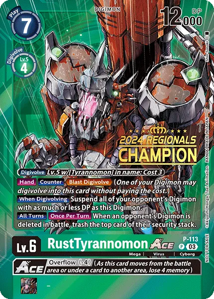 RustTyrannomon Ace &mdash; Digimon Card Game card